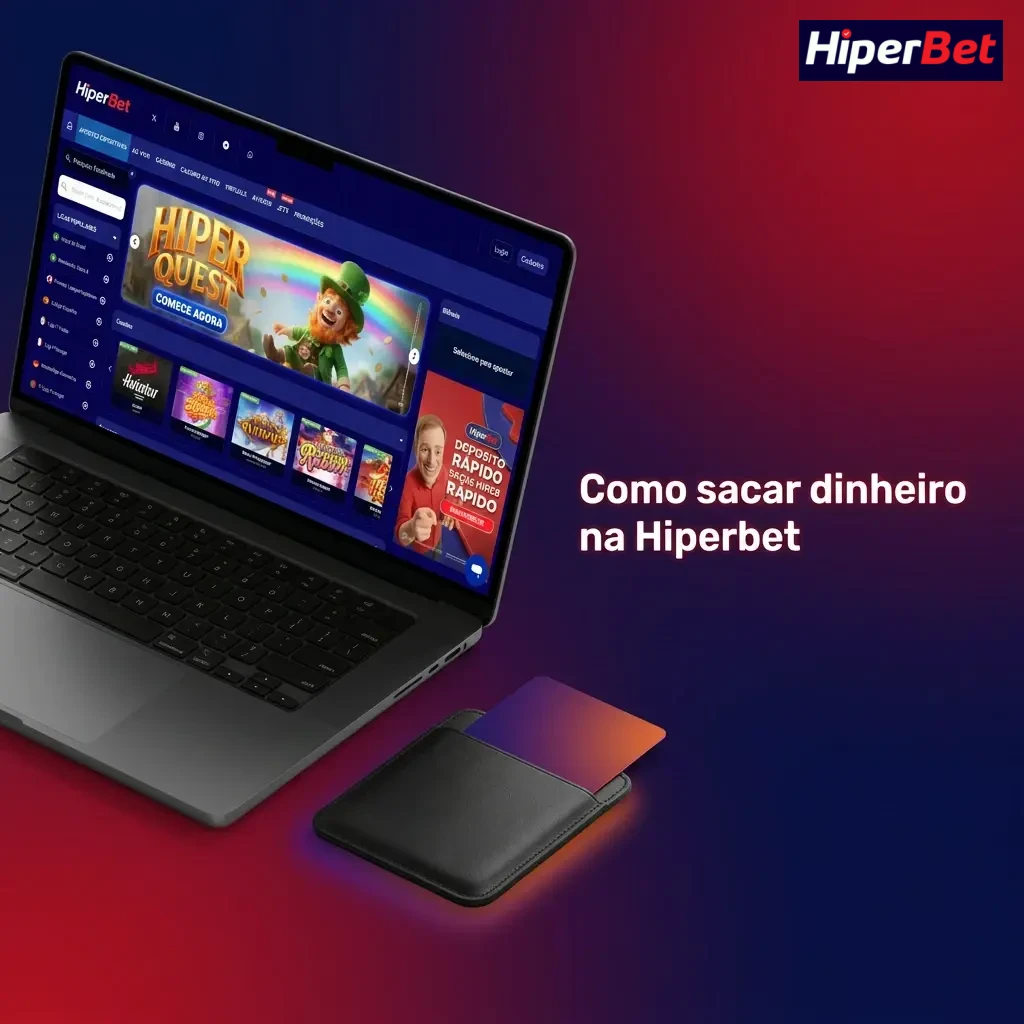 Passo a passo para sacar dinheiro na Hiperbet: acessar Caixa, escolher método, informar valor e acompanhar no Histórico.
