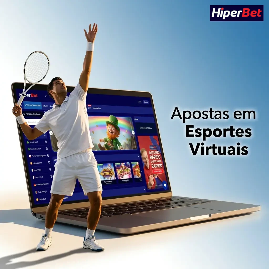 Ilustração de apostas em esportes virtuais 24h: futebol, corrida de cavalos, basquete e corrida de carros no Brasil.