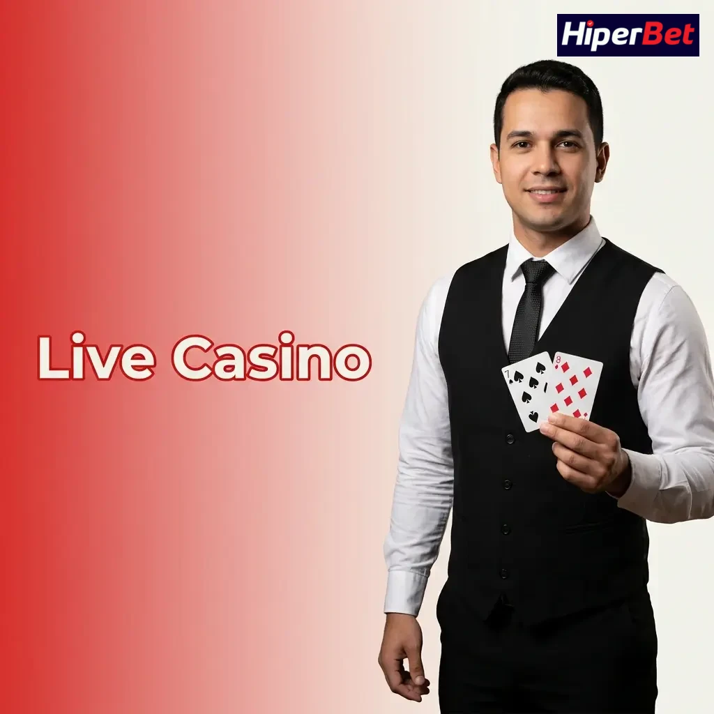 Jogador em celular assistindo crupiê por streaming em mesa de roleta e blackjack ao vivo em live casino