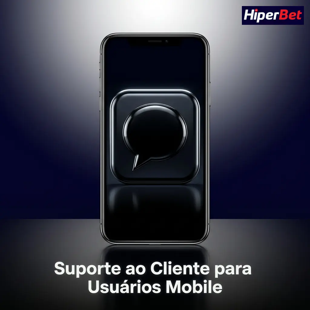 Suporte ao cliente Hiperbet pelo celular com chat ao vivo, e-mail e central de ajuda disponíveis